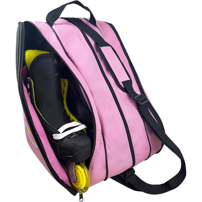 Сумка для ковзанів VPRO: для дітей та дорослих, з ремінцем та блискавкою (рожева)