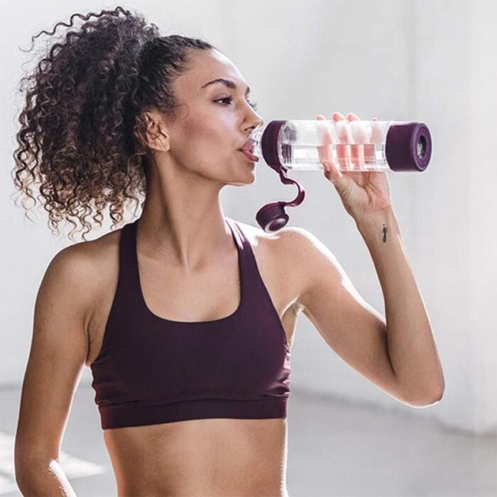 Скляна пляшка BlenderBottle Mantra 600 мл, зелена, з BlenderBall, для води, йоги та протеїну, BPA-free