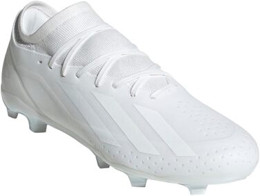 Кросівки футбольні adidas X Crazyfast.3 FG для гри на твердому ґрунті, Cloud White/Power Blue/Red, розмір 12.5 (жіночий) / 11.5 (чоловічий)