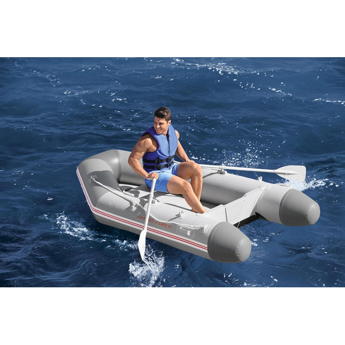 Надувний човен Bestway Hydro-Force Caspian Pro 280x152x42 см для 3 дорослих і 1 дитини, комплект для спорту