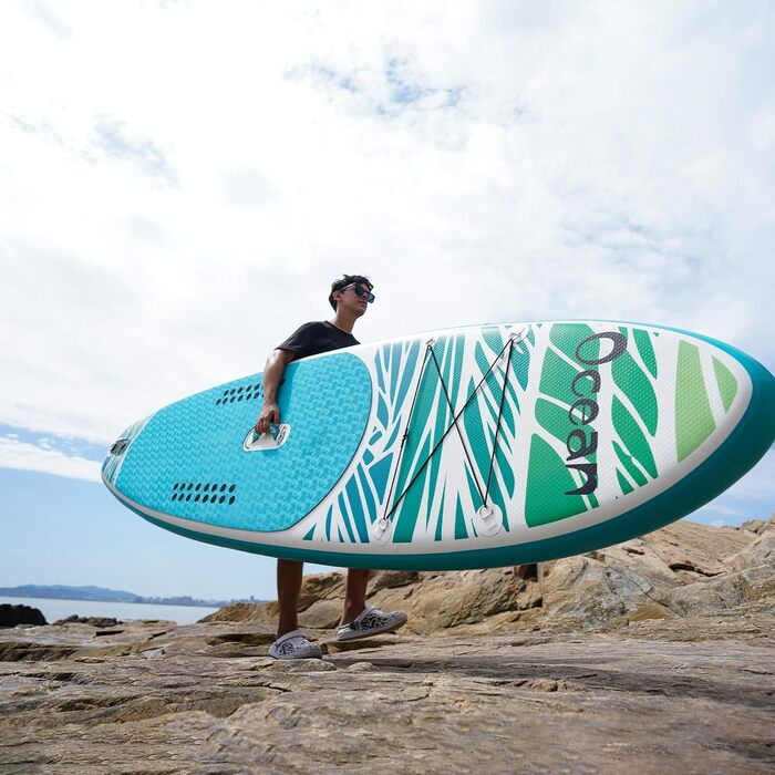 Надувна SUP-дошка FunWater Dolphin для дорослих, повний комплект: весло, насос, рюкзак, ланцюг, водонепроникна сумка