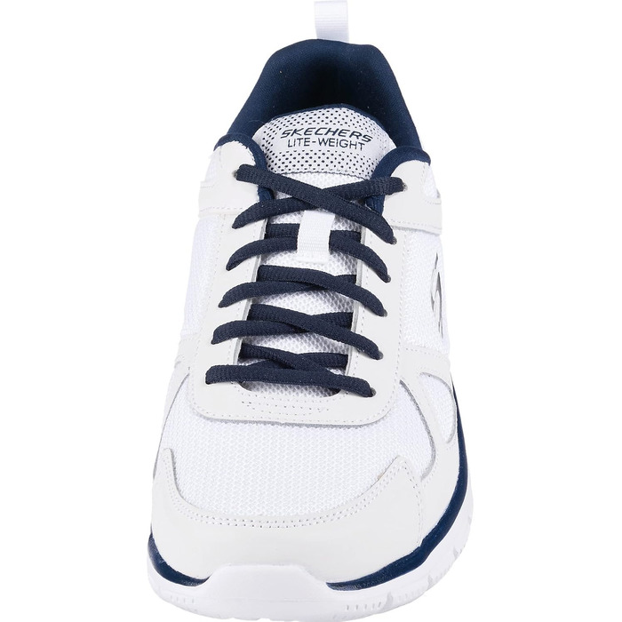Чоловічі кросівки для бігу та спорту Skechers Sport Track SCLORIC, чорно-червоні, шкіра та сітка
