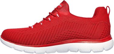 Кросівки жіночі Skechers 149036-BKLB (39 EU, червоні, сітка з білою обробкою)