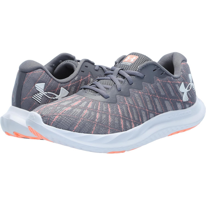 Чоловічі бігові кросівки Under Armour Charged Breeze 2 (45.5 EU, Сірий/Помаранчевий)