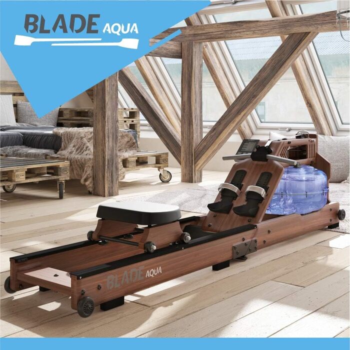 Складаний водний веслувальний тренажер Bluefin Fitness Blade Aqua W-1/M-1 з LCD-дисплеєм