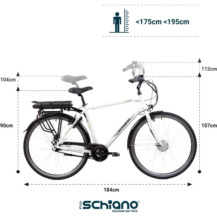 Електровелосипед F.lli Schiano E-Moon 28