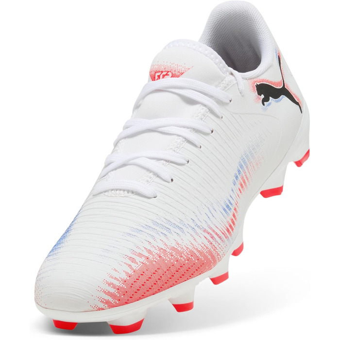 Жіночі футбольні бутси PUMA Future 8 Play FG/AG, 40 EU, білий, чорний, червоний