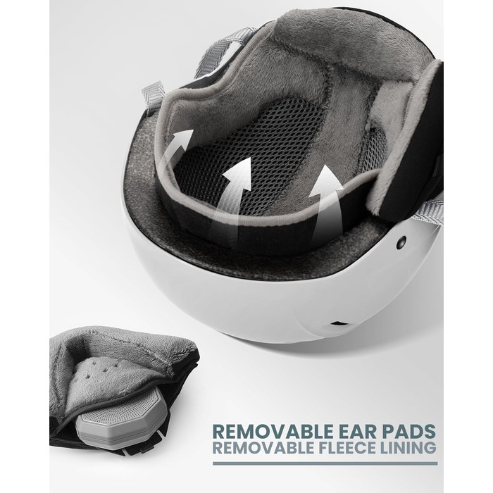 Шолом Outdooraster IPS Kelvin II для сноубордингу та катання на лижах (матова біла, S)