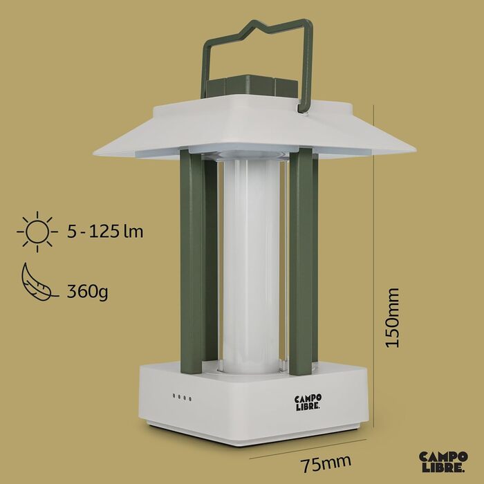 Настільна лампа для кемпінгу Campo Libre®: перезарядна, вологостійка, LED, з USB-Powerbank, до 160 годин роботи