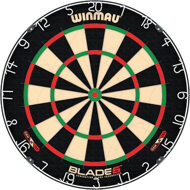 Дартс Winmau Blade 6 Professional: Класичний дротик з захисним кільцем та 2 комплекти дротиків