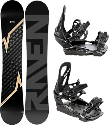 Сноуборд RAVEN Pulse 163 см + кріплення s230 Black M/L