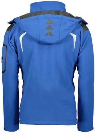 Чоловіча куртка Softshell Geographical Norway Tangata Outdoor функціональна (Electric Blue, Large)