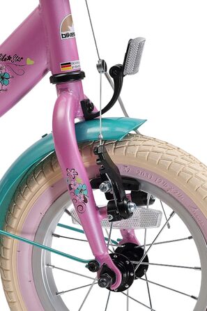 Дитяче велосипед BIKESTAR для дівчаток 3-4 років | 12-дюймовий класичний велосипед | Рожево-білий | Без ризику тестування