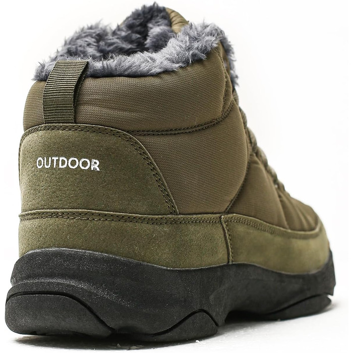 Зимові черевики Azooken для чоловіків та жінок, теплі трекінгові черевики для походів, водонепроникні зимові черевики, розміри 36-48 (41 EU, Army Grün)