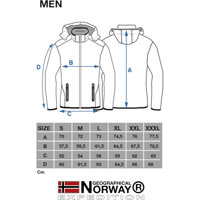 Куртка Softshell Geographical Norway Royal для чоловіків, водонепроникні, з капюшоном, для активного відпочинку (Чорний, XXL)