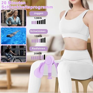 Тренування стегон та тазового дна: пристрій для дому, фіолетовий