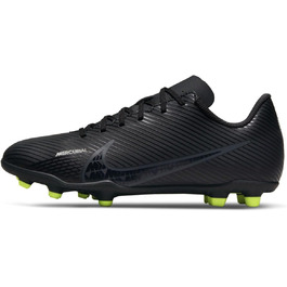 Дитячі футбольні бутси Nike Mercurial Vapor 15 Club FG/MG, 38 EU, чорний/сірий/білий/жовтий