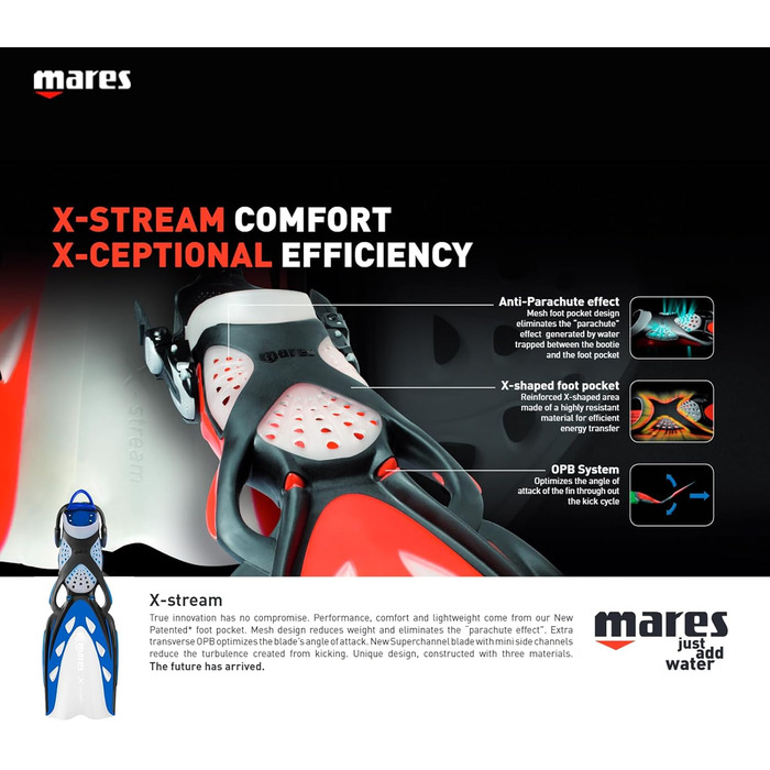 Ласти Mares X-Stream для дорослих, унісекс, жовті