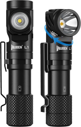 Ліхтар WUBEN L1 LED перезарядна тактична 2000 люмен, водонепроникний IP67, 6 режимів, з чохлом для кемпінгу та активного відпочинку