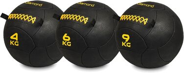 Медичний м'яч G5 HT SPORT Diamond зі шкіри для кросстренінгу, 4/6/9 кг, посилені шви, професійний фітнесбол для інтенсивних тренувань і змагань