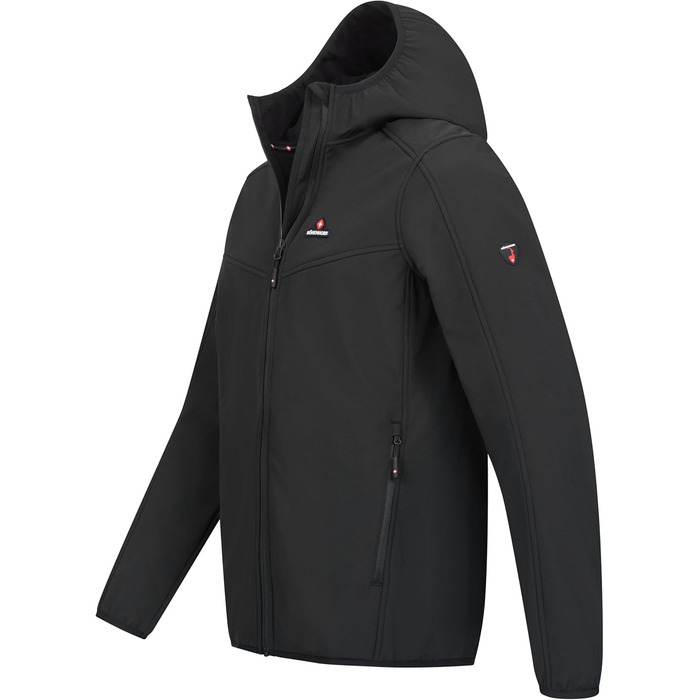 Чоловіча легка куртка Softshell Höhenhorn Alpberg для активного відпочинку та прогулянок, чорна, розмір L