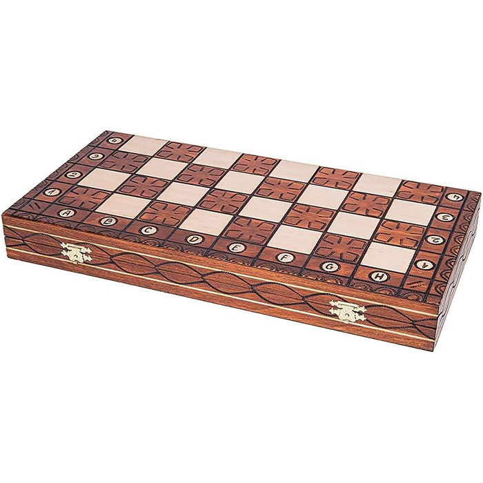 Дитячі шахи JUNIOR LUX 41x41 см – дерев'яні фігури та дошка