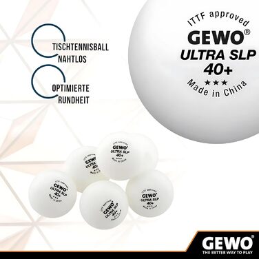 GEWO Ракетка для настільного тенісу CS Energy Control, професійна, ITTF, контроль, висока обертальність, готова, опукла ручка, губка 1,8 мм