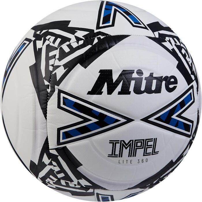 М'яч футбольний Mitre Impel Lite 360 – легкий, міцний, білий, розмір 5