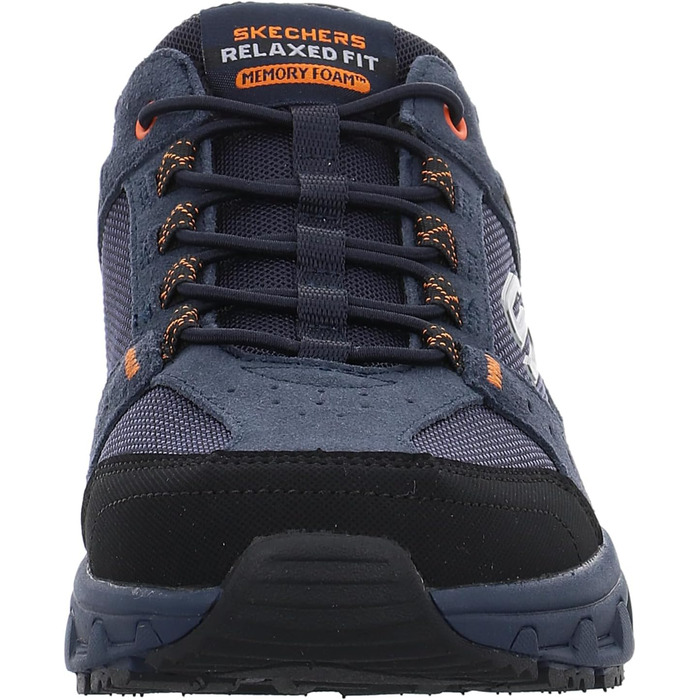 Чоловічі кросівки Skechers Oak Canyon Consistent Winne Hands Free - Navy Leather Textile Orange Trim
