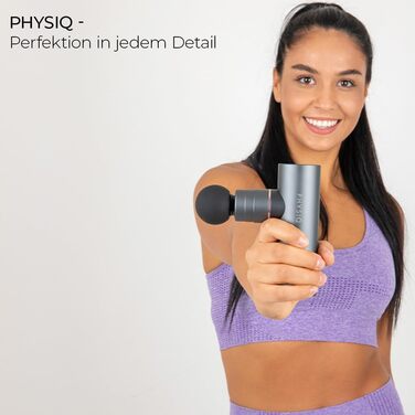 PHYSIQ Масажний пістолет для тіла, масажер для шиї, спини та фасцій, електричний масажер-ган для м'язів