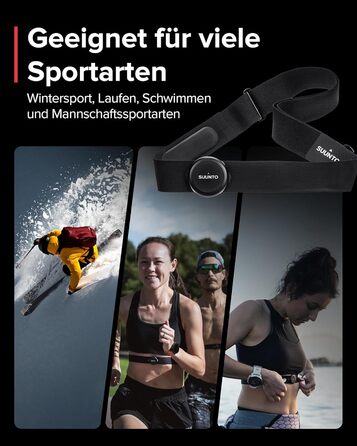 Suunto Smart Heart Rate Belt - Бездротовий пульсометр для спорту з тривалим часом роботи
