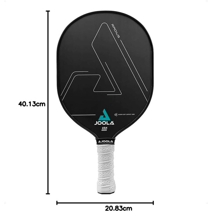 Ракетка для піклболу JOOLA Radius Pro з вуглецевим покриттям та стільниковим ядром Response Polypropylene — максимальний контроль та спін
