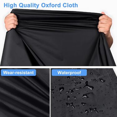 Чохол для велосипеда MINVOO: захист від дощу, сонця, пилу та вітру. Підходить для електровелосипедів та гірських велосипедів. Чорний колір.