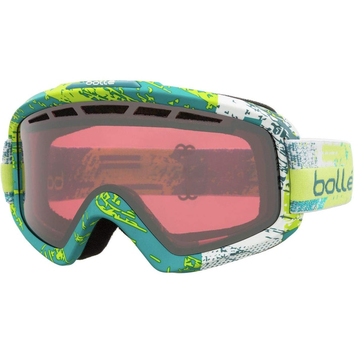 Гірськолижна маска Bollé Nova II Matte Zenith Vermillon Gun M-L Lime