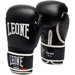 Дитячі боксерські рукавички LEONE 1947 Junior Flash, чорні, 4 OZ, GN083J, унісекс
