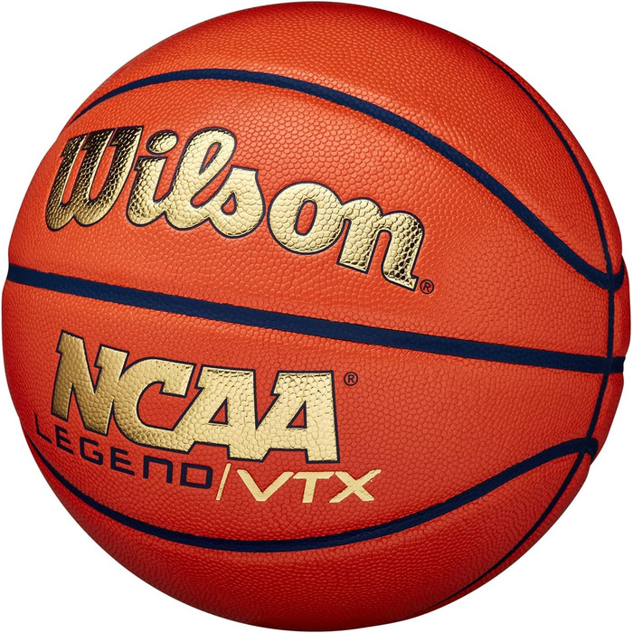 Баскетбольний м'яч Wilson NCAA Legend №7, помаранчево-золотий, для дорослих, універсальний
