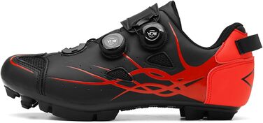 Чоловічі велотуфлі для гірського велосипеда, MTB, катання, сумісні з SPD, чорні (36 EU)