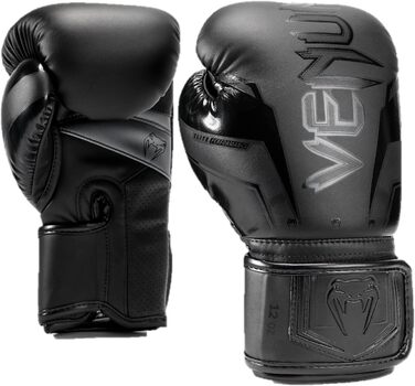Боксерські рукавички Venum Elite Evo чорного кольору, 16 Oz