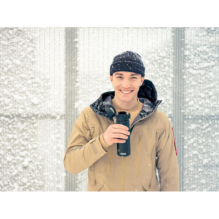 Термочашка SIGG Gemstone ONE 0.5 л, ізольована, з нержавіючої сталі, герметична, для кави to go, без шкідливих речовин, Obsidian