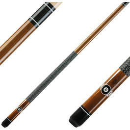 Більярдний кий Winsport Eight-Ball з професійним шкіряним вкладишем 13 мм, 147 см, 2-секційний, з обмоткою