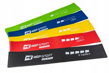 Набір фітнес-резисторів Hop-Sport (2,5-18 кг), 5 шт.