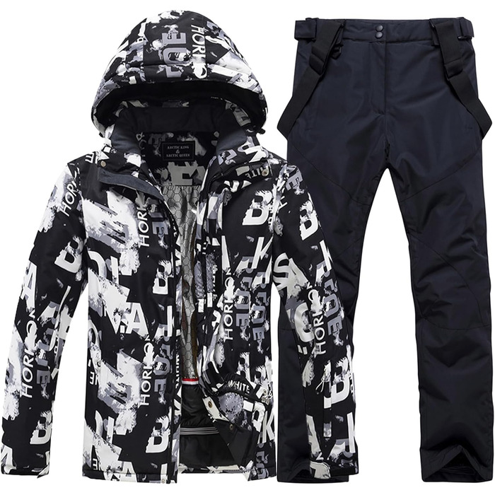 Сніговий костюм чоловічий HOUZONIY (L, 434+Schwarz) - водонепроникний, 2-частинний