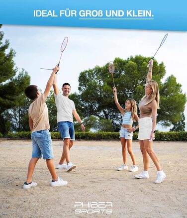 Набір для бадмінтону Federbälle: 10 штук, ідеальний для початківців, сімей та професіоналів. Підходить для гри в приміщенні та на вулиці.