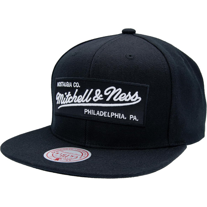 Кепка Mitchell & Ness 2 Tone Box Logo Snapback чорно-біла, універсальний розмір