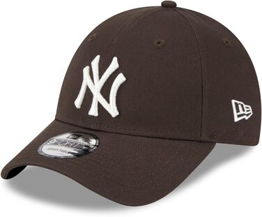 Кепка New Era New York Yankees MLB League Essential 9Forty регульована коричнево-біла, #32954, універсальний розмір