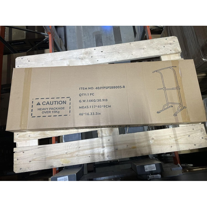 Силова станція sogesfurniture Power Tower, багатофункціональний турнік-бруси, регульована висота 165-210 см, для підтягувань та віджимань, модель BHEU-PSBB005