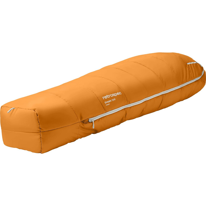 Спальний мішок Retrospec Dream 15°C, мумія, для кемпінгу, Regular (сірий)