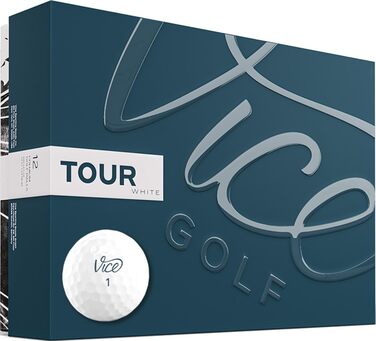 Гольф-м'ячі Vice Golf Tour White 2020, 12 шт., білий, екстра спін, м'які, для аматорів