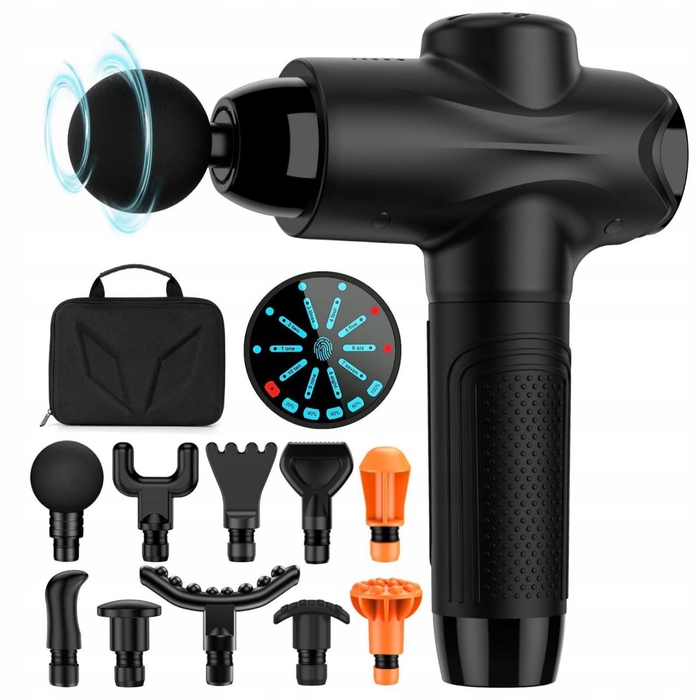 Перкусійний масажер Herz Medical — масажний пістолет для спини, стоп та всього тіла