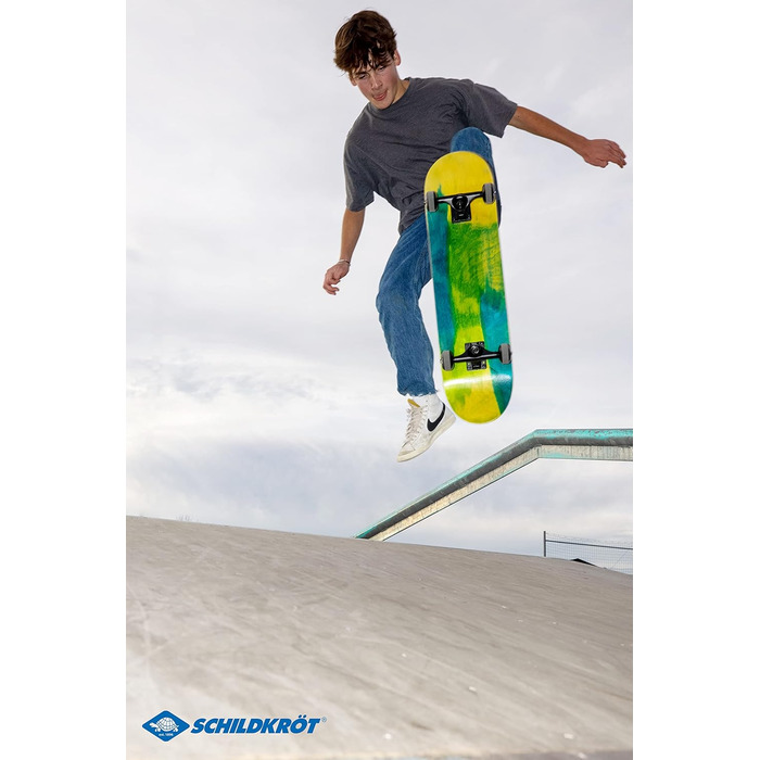 Скейтборд SCHILDKRÖT BIGFLIP 31'' Splash, 7-шарова північно-східна кленова дошка, підшипники ABEC9, Fun Sports
